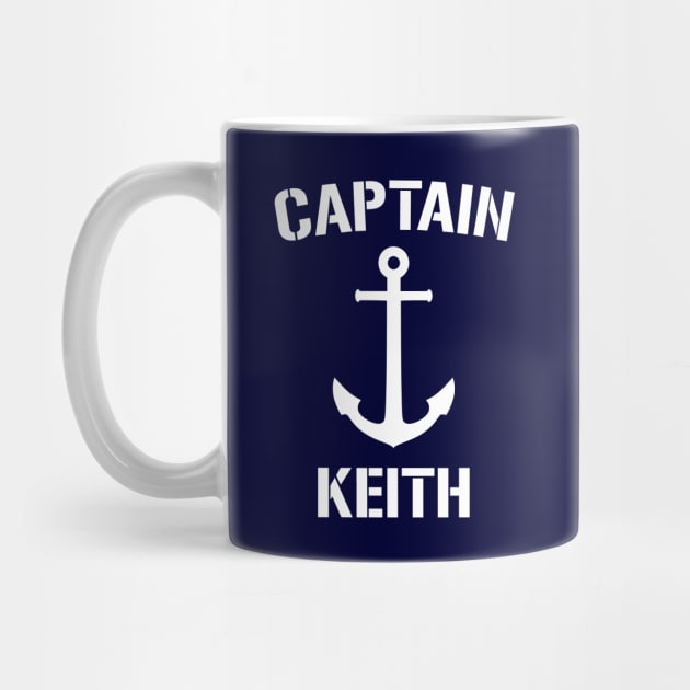 Nautical Captain Keith Personalized Boat Anchor by Rewstudio